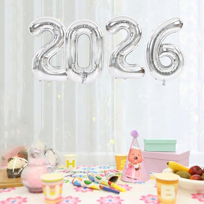 TONIFUL 2026 Graduation Balloons 40 Inch Number Balloons Aluminum Foil Mylar - Image 4