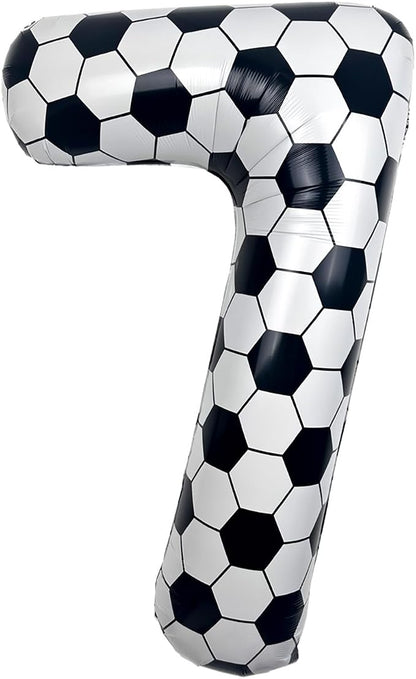 40 Inch Soccer Number 7 Foil Balloon, Soccer Birthday Party Decorations | by Unknown