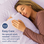 Queen Pillow Cases Set of 4 - Ultra Soft Hotel Quality Pillowcase Covers - Comfy, Cozy & Wrinkle Free - Shrinkage and Fade Resistant - Machine Washable Pillow Protectors - 4 Piece Set - Light Lavender