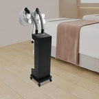 Hair Steamer, Professional Micro Mist Hair Color Processor with 2 Vaporizing Caps, 650W Vertical Hair Care Machine with Rolling Wheels, Salon Spa Equipment for Deep Hair Care Repair, Hair Styling