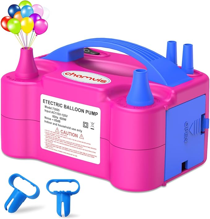chamvis Balloon Pump Electric, Balloon Air Pump Inflate Pump by Chamvis