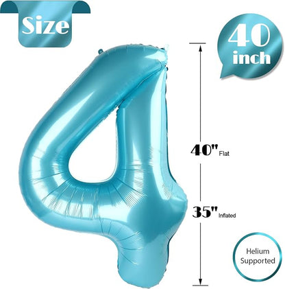 Pastel Blue 4 Balloon - Image 5