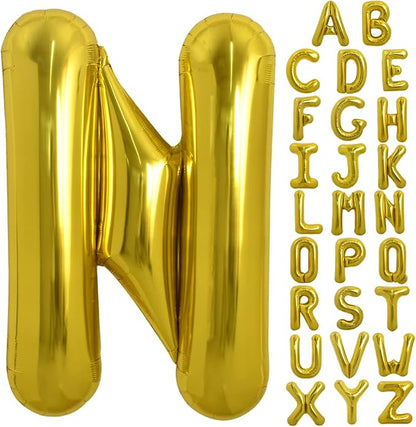 TONIFUL 40 Inch Large Gold Letter N Foil Balloons Alphabet Balloons | Giant by TONIFUL