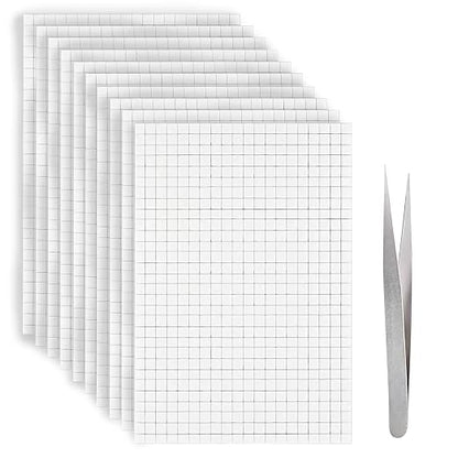 6000 Double-Sided Adhesive Pads, 10 Sheets Foam Dots Adhesive Foam Square Mount by Motroce
