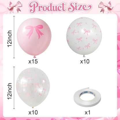 Pink Bow Balloons - Image 2