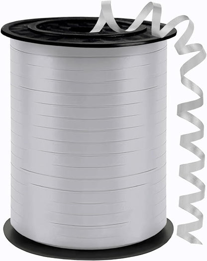 Silver Curling Ribbon, 500 Yards Ribbons by YCDMLJC