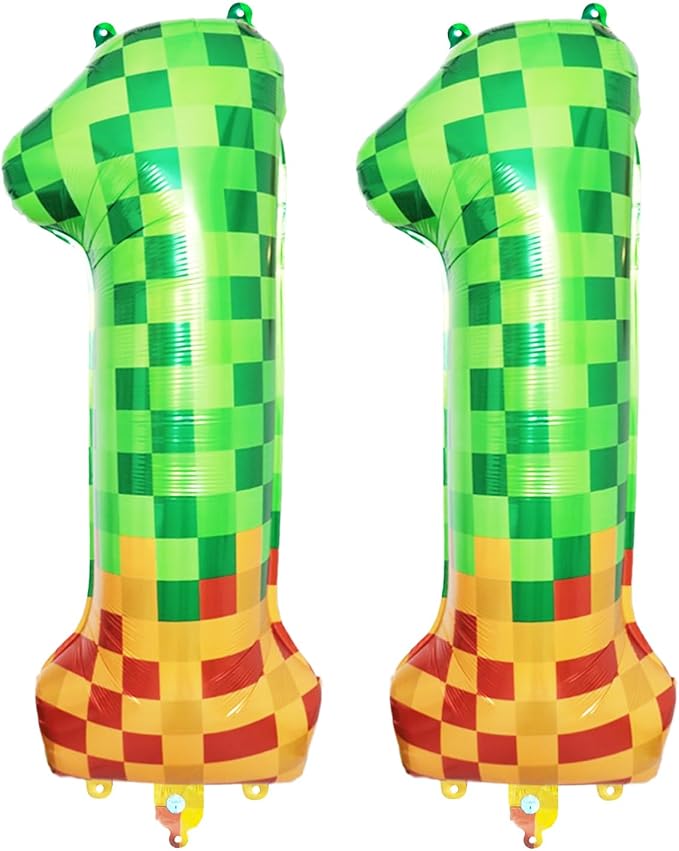 40 Inch Pixel Foil Number 11 Balloon by TNCDJKPA