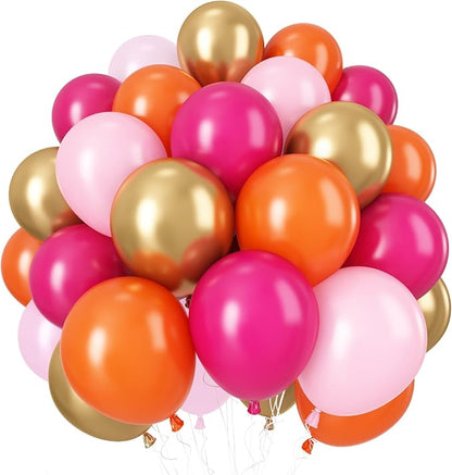 Pink and Orange Balloons by Govpy