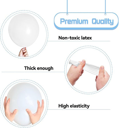 White Balloon Arch Kit 111Pcs 18 12 5 Inch Latex Party Balloons Garland - Image 3