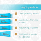 Pure Brazilian 4-Piece Essential Travel Size Kit: Anti-Frizz Shampoo, Conditioner, Serum & Masque