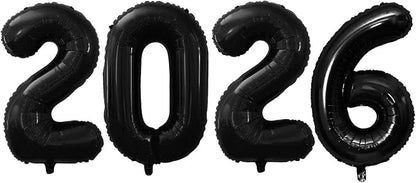 2026 Foil Number Balloons for 2026 New Year Eve Festival Party Supplies by GOER