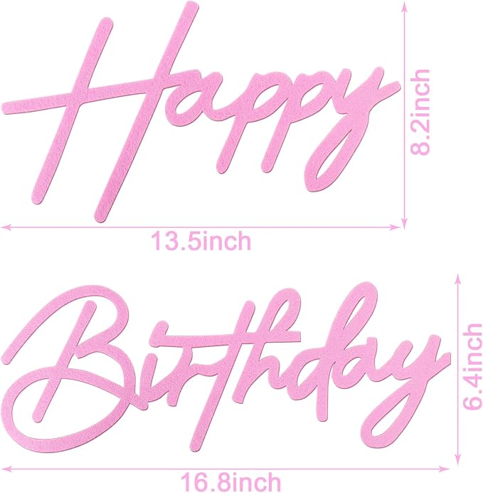 Happy Birthday Sign for Backdrop - Image 2