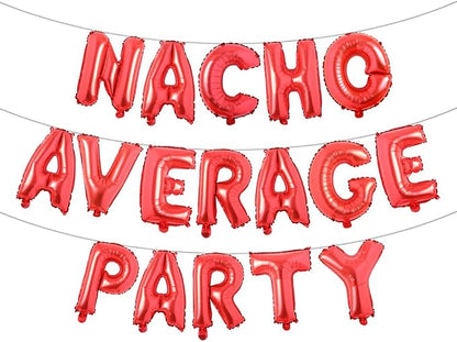 Nacho Average Party Decoration Nacho Average Party Balloons Banner Fiesta Taco by RUIANSI