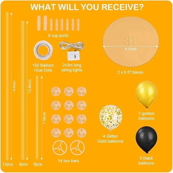 Ainiv 2 Set Table Balloon Stand Kit - Image 7