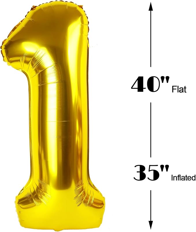 Large 40 Inch Gold 13 31 Number Balloon, 13 31 Gold Birthday Party Decorations - Image 2