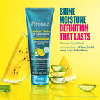 Mielle Curl Forming Glaze - Kalahari Melon & Aloe Vera Deep Hydration Styling Gel for Dry, Curly and Textured Hair - Enhances Curl Definition with Long-Lasting Hold & Shine (7.5oz)
