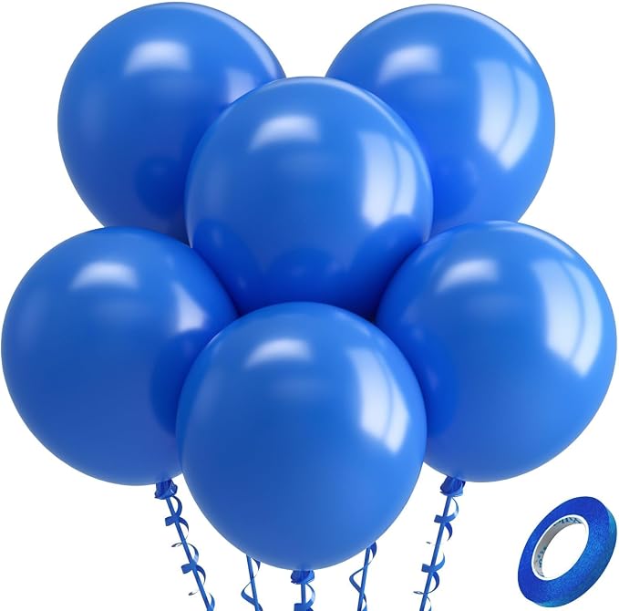 Bezente Royal Blue Latex Party Balloons 18 Inch 30 Pack Large Thick | Matte by Bezente