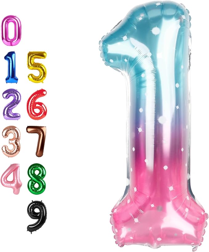 Number Balloons 1 Balloon 40 inch by Enyeopd