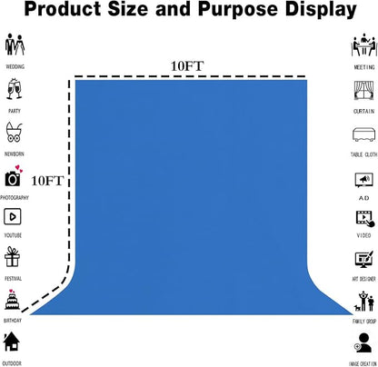 Royal Blue Photography Backdrop - Image 8