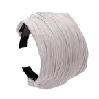LONEEDY 5 Pack Wide Hard Headband with Teeth for Women, Girls’s Hair Band Pleated Cloth Fabric Hair Hoop Accessories (Mixed colors A)