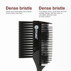 Professional 3 Pieces Hair Dye Brush Comb Set – Dual-Sided Hair Coloring Applicator for Salon Stylists – Tint Brush & Comb for Balayage, Highlights, and Root Touch-Up (Black)