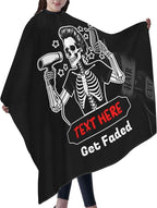 Custom Barber Cape for Men Personalized Professional Hair Cutting Cape with Text for Home Salon Barbershop