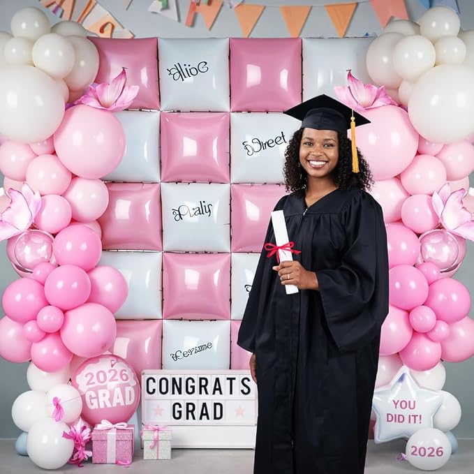HILAVO Pink and White Square Balloon - Image 4