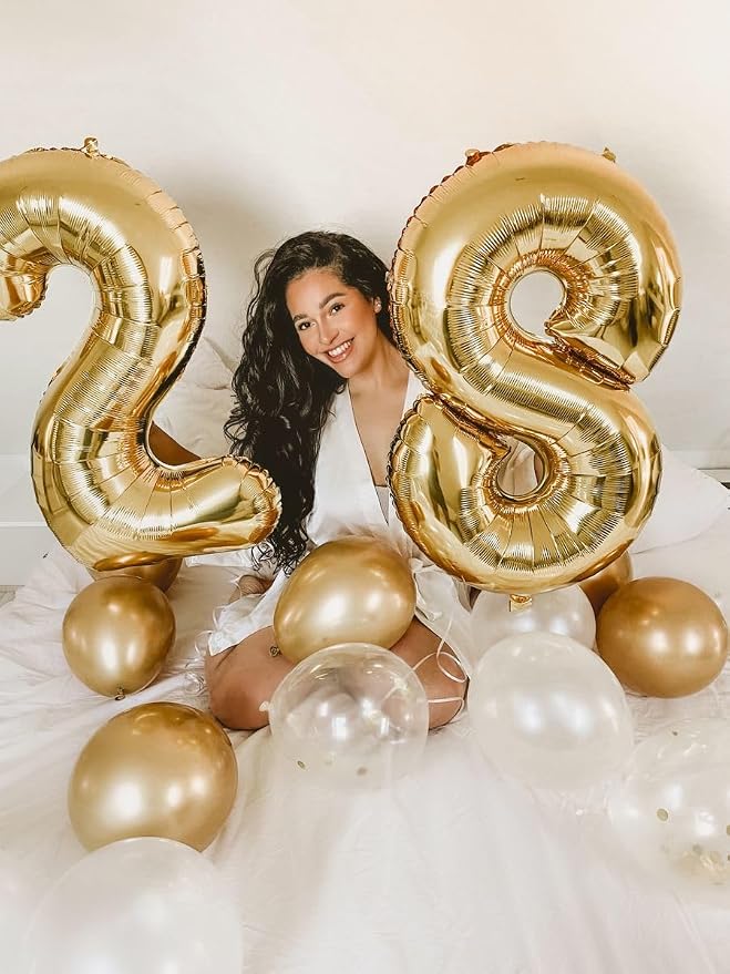 Numbers 26 Balloon 40Inch Gold Balloons - Image 4