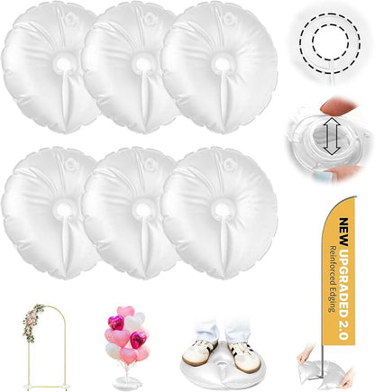 4 Pack Water Weight Bags for Balloon Column Stand And Balloon Arch | Openable by Home