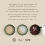 Hairprint True Color Restorer Plus in Dark | Enhanced Gray Coverage with Extra Restore Application | Dye-Free and Non-Toxic | Replenishes Natural Pigment | Patented Technology by Dr. John Warner