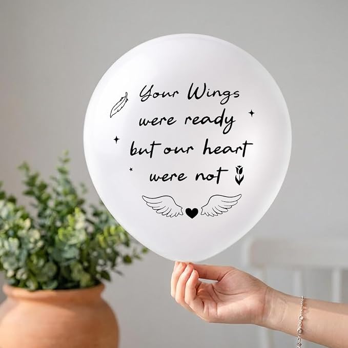 60 Pcs Memorial Balloons 12 Inch Latex Balloons - Image 7