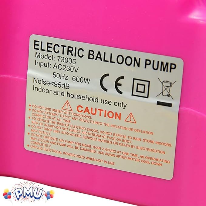 PMU Electric Balloon Inflator Pump Dual Nozzle 120V - Image 6
