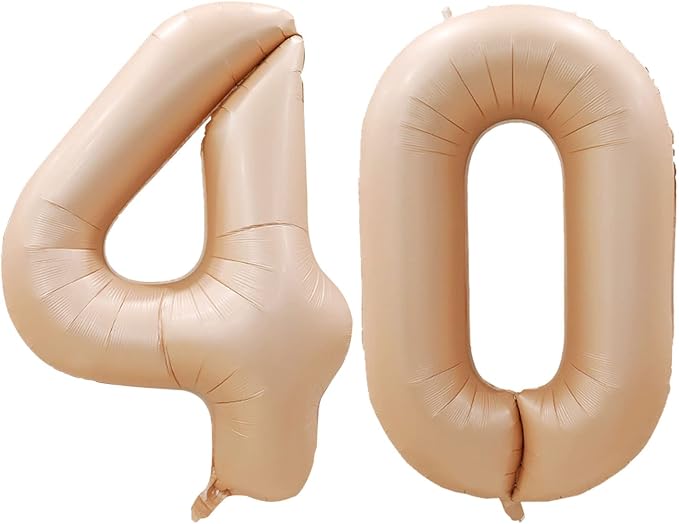 Number 40 Balloons for 40th Birthday Party Decorations, 42 Inch Jumbo Foil - Image 2