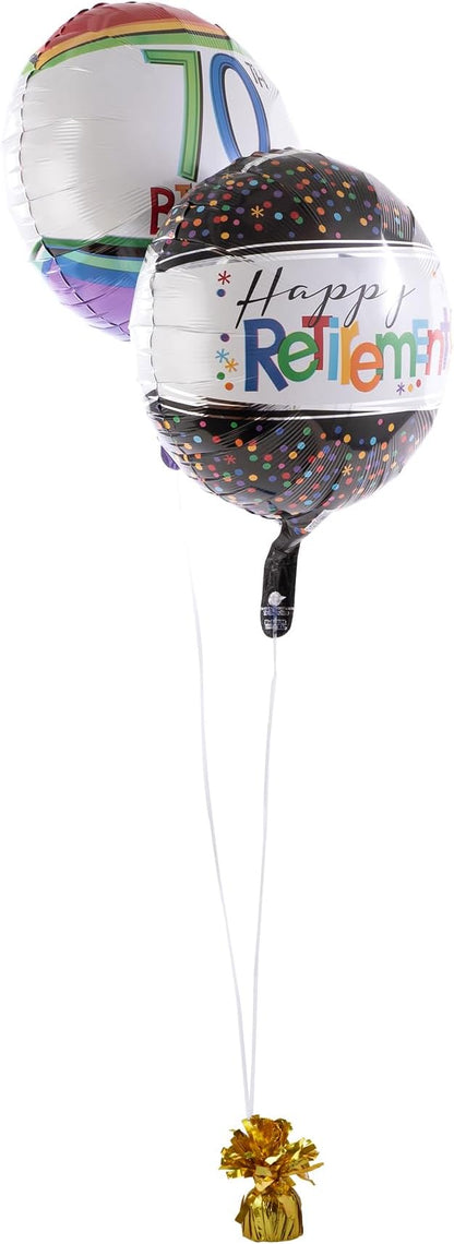 Pack of 12 Foil Metallic Balloon Weight 6 oz - Image 3