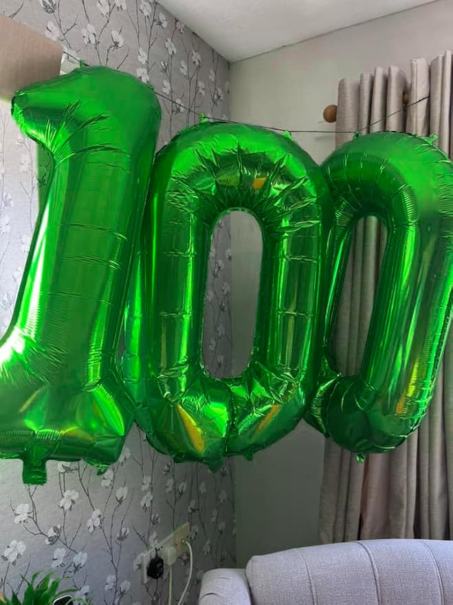 Green Number 1 Balloon 40 Inch, 1st Birthday Party Decorations Men Women | Foil - Image 8