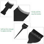 Mudder 4 Pcs Balayage Highlighting Board and Brush Kit 1 Hair Dye Brush and 3 Balayage Highlighting Board with Teeth Black Hair Dye Comb for Women Hairstylist Accessories