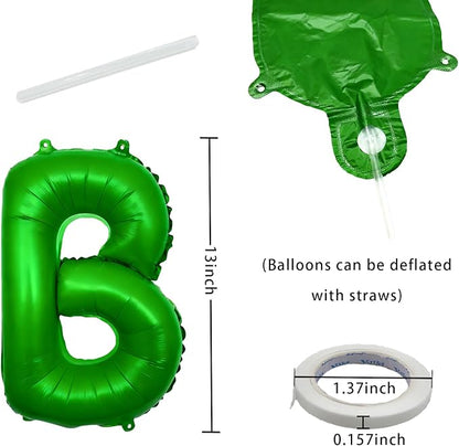 Happy Birthday Balloon Banner Set -16 Inch Foil Letters Balloons, Reusable - Image 2