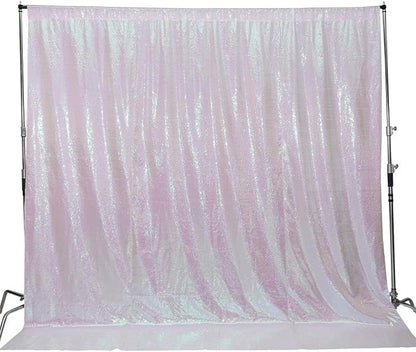 Juya Delight White Iridescent Sequin Backdrop, 6ftx6ft Glitter Photo Backdrop - Image 7