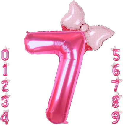40 inch Pink Number 7 Balloon by Kwuz