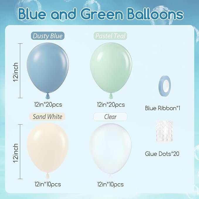 60pcs Under the Sea Balloons 12inch - Image 3