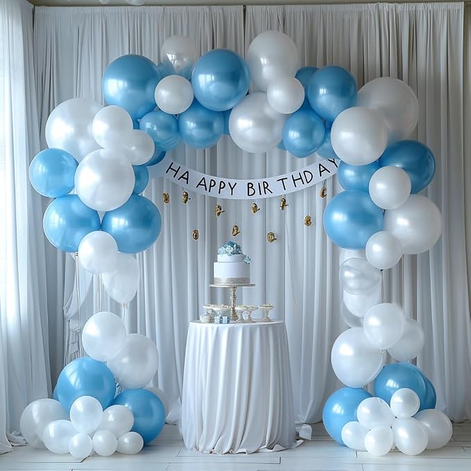 10x10ft Wrinkle Free White Backdrop Curtain - Image 5