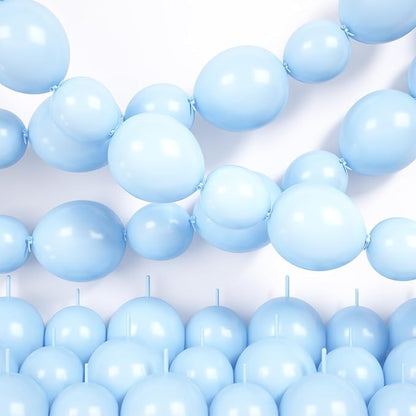 Blue Linking Balloons by Hapmori