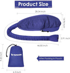 Hair Dryer Bonnet Attachment: Upgraded Extra Large Hooded Dryer Adjustable Hair Dryer Caps - Easy to Use for Natural Curly Textured Hair Care Styling Fast Drying - Dark Blue
