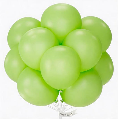 PartyWoo Lime Balloons 20pcs Green Light Green Color 18 Inch | Balloons by PartyWoo