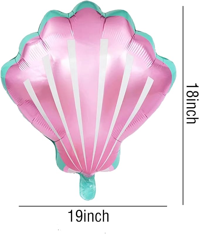 Sea Shells Balloons Multi-color Sea Shells Foil Mylar Balloon - Image 3
