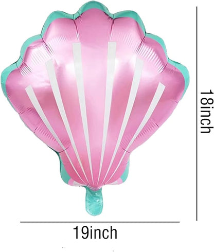 Sea Shells Balloons Multi-color Sea Shells Foil Mylar Balloon - Image 3