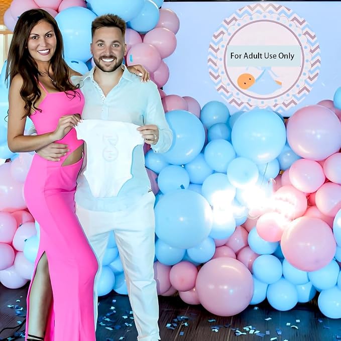 Pink and Blue Party Balloons - Image 3