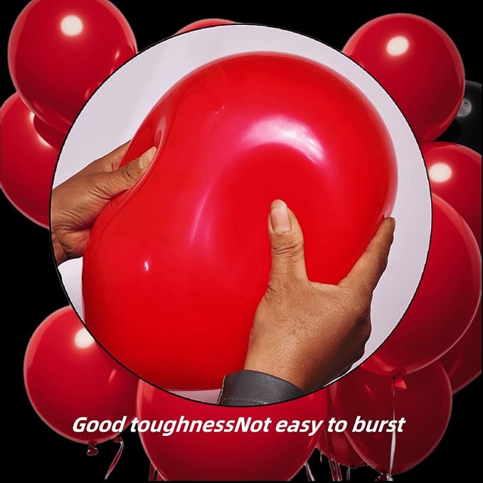 300 Pack Red Balloons 12 inch Red Latex Party Balloon Bulk - Image 3