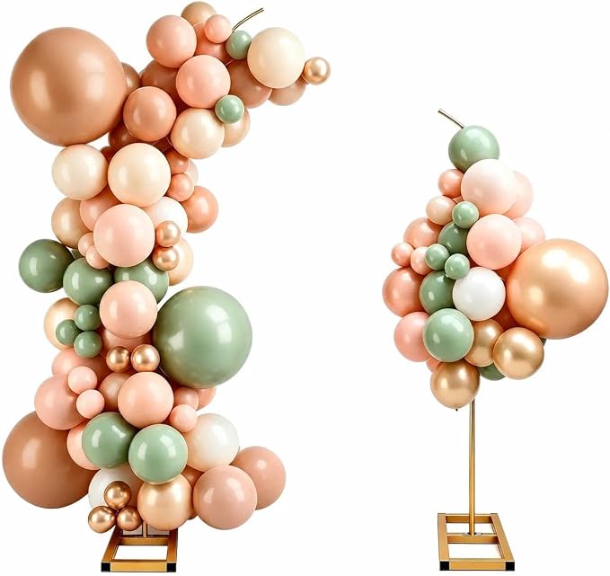 Balloon Arch Stand Set of 2, 7.9FT&6.7FT Wedding Arch Frames by Kaucytue