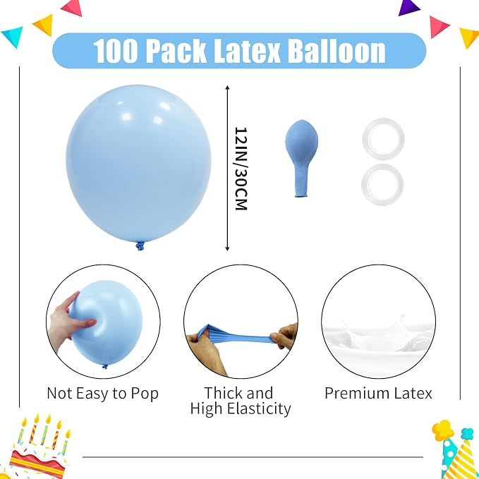 Baby Blue Balloons - Image 2
